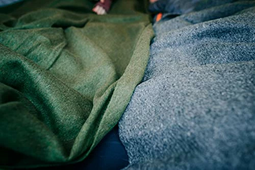 Stansport 1244 Wool Blend Camp Blanket, Olive Green, One Size 7 Stansport 1244 Wool Blend Camp Blanket, Olive Green, One Size - Image 5
