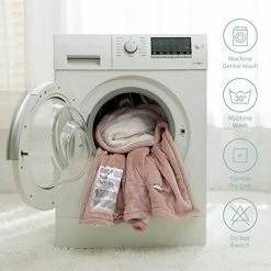 Gotcozy Heated Blanket Electric Throw 50''X60''- Soft Silky Plush Electric Blanket With 4 Heating Level & 3 Hour Auto Off Heating Blanket, ETL Certified Machine Washable (Rose Dust) -Electric Blankets Sales 2022 41fuvfv6PrL