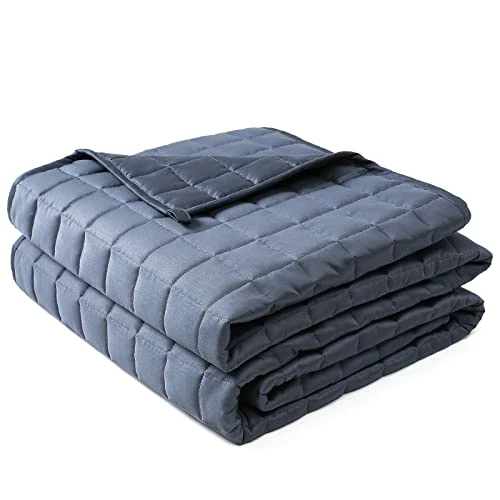 YnM Weighted Blanket, Cooling Bamboo Viscose, Smallest Compartments With Glass Beads, Bed Blanket For One Person Of 190lbs, Ideal For Queen Or King Bed (60x80 Inches, 20 Pounds, Blue Grey) Carribean Sunset Inner Weighted Layer 3 YnM Weighted Blanket, Cooling Bamboo Viscose, Smallest Compartments With Glass Beads, Bed Blanket For One Person Of 190lbs, Ideal For Queen Or King Bed (60x80 Inches, 20 Pounds, Blue Grey) Carribean Sunset Inner Weighted Layer