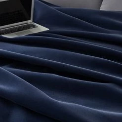 Vellux 1B07036 Original Insulating Core Hotel Style Solid Blanket Machine Washable Soft Cozy Warm Pet Friendly Bed Sofa Blankets Navy Blue, Full Queen, Blue -Electric Blankets Sales 2022 41gE7AcB7SL
