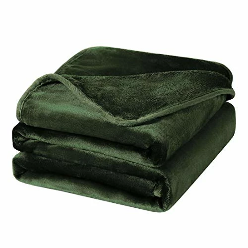 PiccoCasa Fleece Bed Blanket Full Size Olive Green 330GSM Soft Lightweight Microfiber Plush Flannel Blanket Thick All Season Throw Blankets For Couch Sofa Bed Traveling, 78 X 90 Inches 3 PiccoCasa Fleece Bed Blanket Full Size Olive Green 330GSM Soft Lightweight Microfiber Plush Flannel Blanket Thick All Season Throw Blankets For Couch Sofa Bed Traveling, 78 X 90 Inches