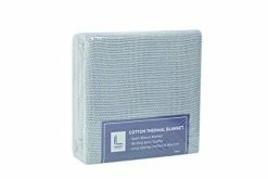 Linteum Textile Supply Leno Weave Ice Grey Blanket, Queen 100% Cotton, Lightweight, Warm, Extra-Fluffy, Premium And Durable Soft & Cozy Bed Blanket For Bed, Couch, Sofa Throw For All Season -Electric Blankets Sales 2022 41hnKQTL2dL