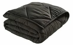 LANE LINEN King Size Blankets For Bed, Throw Blanket For Couch, Summer Blanket For King Bed, Lightweight Cozy Blanket, Breathable Travel Blanket, Camping Blanket, Soft Microfiber Blankets King Size - Black