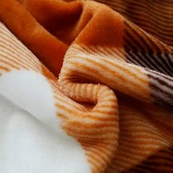 SOCHOW Buffalo Plaid Flannel Fleece Throw Blanket 50 × 60 Inches, Soft Lightweight Cozy All Season Orange Checkered Blanket For Bed, Couch, Car -Electric Blankets Sales 2022 41ihnNACtyS