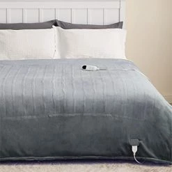 Bedsure Heated Electric Blanket Twin - Soft Heated Blanket, 6 Heat Settings Heating Blanket With 10 Time Settings, 8hrs Timer Auto Shut Off (62×84 Inches, Grey) 25 Bedsure Heated Electric Blanket Twin - Soft Heated Blanket, 6 Heat Settings Heating Blanket With 10 Time Settings, 8hrs Timer Auto Shut Off (62×84 Inches, Grey) -Electric Blankets Sales 2022 41j Dc bqL. AC 1