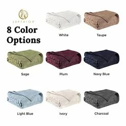 SUPERIOR King Blanket 100% Cotton, For All Season,Basket Weave Design, Light Blue -Electric Blankets Sales 2022 41jsaneUCDL