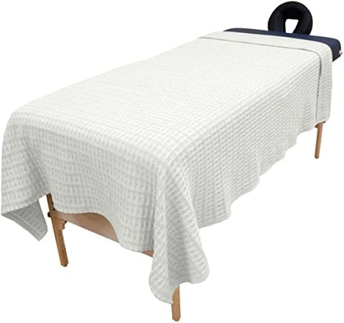 Harmony Cotton Spa And Massage Table Blankets By Body Linen. 100% Cotton, 66 By 90 Inches. Soft, Warm And Stylish. Machine Washable. Two Tone Knit Pattern, Tan And Natural. 12 Harmony Cotton Spa And Massage Table Blankets By Body Linen. 100% Cotton, 66 By 90 Inches. Soft, Warm And Stylish. Machine Washable. Two Tone Knit Pattern, Tan And Natural. - Image 10