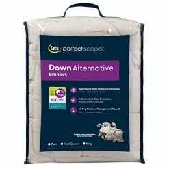 Serta Down Alt Quilt-Stitched Fiber Fill Down Alternative Blanket, King, Ivory -Electric Blankets Sales 2022 41kVV3irGvL