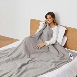 YAKEE Electric Heated Blanket, 72" X 84" Large Full Size With 4 Heating Levels, 10H Auto Shut Off, Soft Fleece Warm Heated Blanket, Fast-Heating & Machine Washable - Blue -Electric Blankets Sales 2022 41l91qNxszL. AC