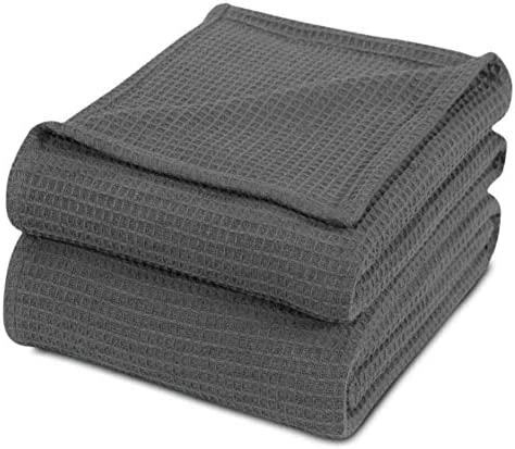 Cozy Home Collection Luxurious Combed Cotton Waffle Weave Super Soft, Cozy Warm, Breathable, Stylish, All Season Thermal Blankets Twin/Full/Queen/King (Green, King) 15 Cozy Home Collection Luxurious Combed Cotton Waffle Weave Super Soft, Cozy Warm, Breathable, Stylish, All Season Thermal Blankets Twin/Full/Queen/King (Green, King) - Image 13