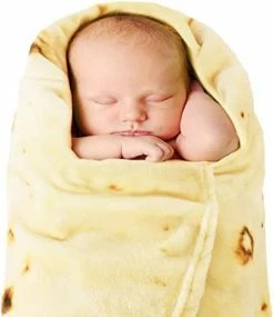 Segulah Burritos Blanket For Adults, 80 Inch Double Sided Funny Food Burrito Tortilla Blanket, 285 GSM Soft Flannel, Round, Novelty Gifts （80 Inches，Beige） -Electric Blankets Sales 2022 41nHzt26SCL. AC