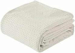 Ras Décor Linen Woven Cotton Blankets King/California King Size Super Soft Breathable, 100% Cotton Throw Blanket And Quilt For Bed And Sofa, Off White -Electric Blankets Sales 2022 41njk6zH4HL. AC 1
