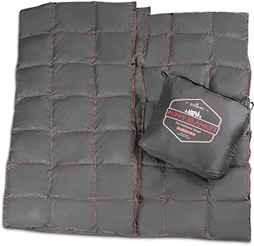 Roebury Puffy Camping Blanket Packable Vegan (Down Alternative) Compact Lightweight XL Blankets For Outdoor Cold Weather Backpacking Hiking Travel Stadium - Water-Resistant Army Green 9 Roebury Puffy Camping Blanket Packable Vegan (Down Alternative) Compact Lightweight XL Blankets For Outdoor Cold Weather Backpacking Hiking Travel Stadium - Water-Resistant Army Green - Image 7