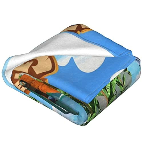 Wentian Bear And The Lemmings Blanket, Lightweight Four Season Plush Blanket, Microfiber Fluffy Blanket (for Chair/Bed/Sofa) 60"X50" 1 4 Wentian Bear And The Lemmings Blanket, Lightweight Four Season Plush Blanket, Microfiber Fluffy Blanket (for Chair/Bed/Sofa) 60"X50" 1 - Image 2