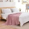 Chavish Cotton Waffle Wave Blanket Oversized, 59"x79" Luxury Soft Breathable Waffle Blanket Skin Friendly, Lightweight Blanket Layer For Bed Pink Style3-blue -Electric Blankets Sales 2022 41ool9zspuL