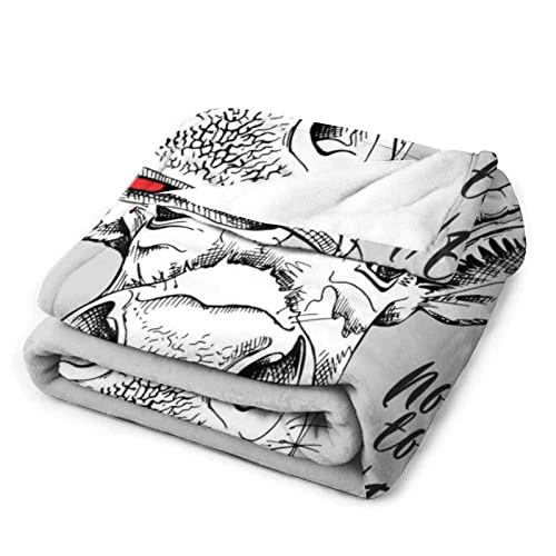 PLAYERACK Blanket Cow Print - Anti Pilling & Super Soft - Fuzzy All Seasons Fleece Blanket, Cozy Lightweight Flannel Blanket Suitable For Bed Sofa Chair 60 X 50 In Not Today Heifer 4 PLAYERACK Blanket Cow Print - Anti Pilling & Super Soft - Fuzzy All Seasons Fleece Blanket, Cozy Lightweight Flannel Blanket Suitable For Bed Sofa Chair 60 X 50 In Not Today Heifer - Image 2