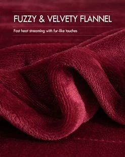 Kaisa Heated Blankets Electric Blankets Throws, 10 Heating Levels, Auto Shut-Off, Fast And Even Heating With Hand Controller, Machine Washable, Double-Sided Plush Flannel, 50x60 Inches, Wine Red -Electric Blankets Sales 2022 41pCBhKqykL
