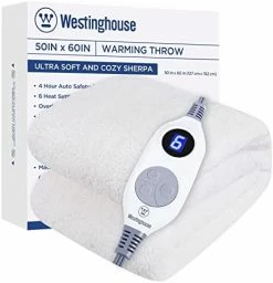 Westinghouse Electric Blanket Full Size, Soft Plush Sherpa Heated Blanket With 10 Heating Levels & 1-12 Hours Auto-Off, Machine Washable, 62x84 Inches, Darkgrey 26 Westinghouse Electric Blanket Full Size, Soft Plush Sherpa Heated Blanket With 10 Heating Levels & 1-12 Hours Auto-Off, Machine Washable, 62x84 Inches, Darkgrey -Electric Blankets Sales 2022 41pP3zLvwTL. AC