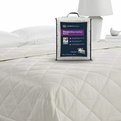 Serta Down Alt Quilt-Stitched Fiber Fill Down Alternative Blanket, King, Ivory -Electric Blankets Sales 2022 41pmOZJWklL