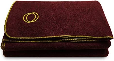 Orion Blanket Co. Orion Outpost Trading Co. Vestige Military Wool Blanket, 4+ Lbs, 66 X 84 (Maroon/Gold Stitching) 8 Orion Blanket Co. Orion Outpost Trading Co. Vestige Military Wool Blanket, 4+ Lbs, 66 X 84 (Maroon/Gold Stitching) - Image 6