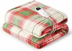 Bedsure Plaid Heated Throw Blanket - Fleece Electric Blanket With Safe & Warm Grey Plaid Pattern, Heated Blanket With 6 Heating Levels & 4 Time Settings, 3 Hours Auto-Off (50x60 Inches) -Electric Blankets Sales 2022 41qAYk0DmLL. AC