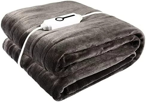 SUNNY HEAT Electric Blanket 62 X 84 Inches Heated Reversible Flannel Blanket Twin Size With 10 Hours Auto Off & 4 Temperature Levels Fast Heating And ETL Certification, Home Office Use & Machine Washable, Teal 9 SUNNY HEAT Electric Blanket 62 X 84 Inches Heated Reversible Flannel Blanket Twin Size With 10 Hours Auto Off & 4 Temperature Levels Fast Heating And ETL Certification, Home Office Use & Machine Washable, Teal - Image 7