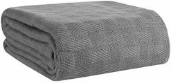 Glamburg 100% Cotton Bed Blanket, Breathable Bed Blanket Queen Size, Cotton Thermal Blankets Full - Queen Size, Perfect For Layering Any Bed For All Season - Charcoal Grey 30 Glamburg 100% Cotton Bed Blanket, Breathable Bed Blanket Queen Size, Cotton Thermal Blankets Full - Queen Size, Perfect For Layering Any Bed For All Season - Charcoal Grey -Electric Blankets Sales 2022 41qR6d5jK3L. AC 1