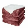 PHF Sherpa Fleece Blanket Queen Size, Luxurious Truly Velvet Flannel Blanket Plush Warm Soft For Bed, Couch, Chair, Sofa Suitable For Fall Winter And Spring, 90" X 90", Rust Red/Burgundy -Electric Blankets Sales 2022 41rJ5A7AoCL