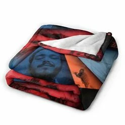 PNRPPKT Po-st Blanket 50''X40'' Super Soft Flannel M-Alone Blankets Light Art Plush Suitable Bed Couch Living Room, Black -Electric Blankets Sales 2022 41rQW1HslXL