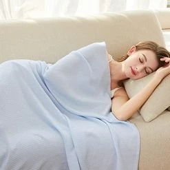 AmyHomie Cooling Blanket, 100% Bamboo Blankets For Hot Sleepers Night Sweats, Lightweight Breathable Summer Cool Blankets For Bed Couch, With Laundry Bag Gift(Light Gray, 79×91in) -Electric Blankets Sales 2022 41rcw13RbL. AC 1