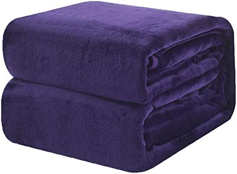 Hokly Soft Queen Size Blanket For All Season Warm Fuzzy Microplush Lightweight Thermal Soft Blankets For Couch Bed Sofa,90x90 Inches,Dark Gray Purple 15 Hokly Soft Queen Size Blanket For All Season Warm Fuzzy Microplush Lightweight Thermal Soft Blankets For Couch Bed Sofa,90x90 Inches,Dark Gray Purple - Image 13