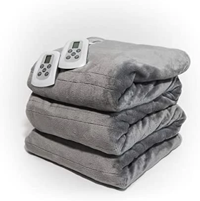 Westerly Queen Size Microlight Electric Heated Blanket With Dual Controllers, Purple 13 Westerly Queen Size Microlight Electric Heated Blanket With Dual Controllers, Purple - Image 11