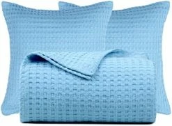 Tex Trend Waffle Weave Cotton Blanket - All Season Luxury Fine Fabric Blanket - King 90x108 Inch, Ivory Cream - With Free Pillow Cushion Covers 24 Tex Trend Waffle Weave Cotton Blanket - All Season Luxury Fine Fabric Blanket - King 90x108 Inch, Ivory Cream - With Free Pillow Cushion Covers -Electric Blankets Sales 2022 41rwtx9BN4L. AC