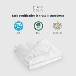 Puredown® Soft Lightweight Down Blanket With Satin Trim For Bed 100% Cotton, White, Full/Queen Size (90"X90") 20 Puredown® Soft Lightweight Down Blanket With Satin Trim For Bed 100% Cotton, White, Full/Queen Size (90"X90") -Electric Blankets Sales 2022 41s0WrQKNGL