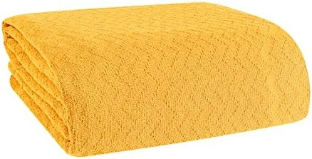 ELVANA HOME BELIZZI 100percent Cotton Bed Blanket, Breathable Thermal Blanket Full - Queen Size, Soft Chevron 90''x90'', Perfect For Layering Any All Season, Charcoal Grey 8 ELVANA HOME BELIZZI 100percent Cotton Bed Blanket, Breathable Thermal Blanket Full - Queen Size, Soft Chevron 90''x90'', Perfect For Layering Any All Season, Charcoal Grey - Image 6