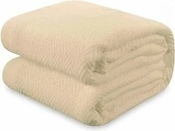 THREAD SPREAD Knitted Geometric Herringbone Pattern Handwoven Blanket 100% Long Staple Cotton - Soft & Cozy Thermal All Season Throw For Bed Couch Chair Outdoors (Full/Queen, Light Blue) -Electric Blankets Sales 2022 41tUekoCeL. AC