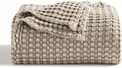 Bedsure Waffle Cotton Blanket Twin - Grey Viscose From Bamboo Waffle Weave Blanket For Bed Twin Size, Soft Lightweight Blanket For All Season(66x90 Inches) -Electric Blankets Sales 2022 41tbuXA8fRL. AC