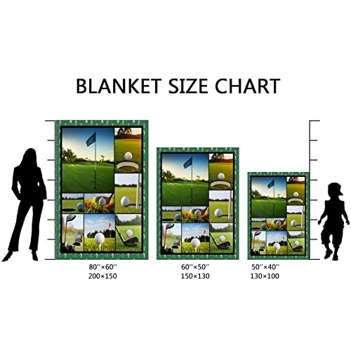 Feim-AO Bed Throws Golf Bed Blanket Winter Warm Blankets Luxury Lightweight Air Conditioning Blanket All-Season Sleeping Nap Blanket For Women Men 50"X40" Black 6 Feim-AO Bed Throws Golf Bed Blanket Winter Warm Blankets Luxury Lightweight Air Conditioning Blanket All-Season Sleeping Nap Blanket For Women Men 50"X40" Black - Image 4