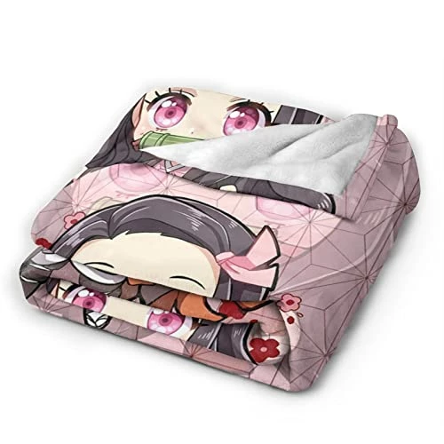 Diocdsdf Anime Blanket -Cute Pink Nezuko Blanket -50x40 Inches Nezuk-2 4 Diocdsdf Anime Blanket -Cute Pink Nezuko Blanket -50x40 Inches Nezuk-2 - Image 2