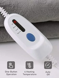 NB Electric Heated Blanket Twin 62" X 84" Large Heating Throw Blanket With 4 Heating Levels & Timer 10 Hours Auto Off, Machine Washable, Warm Comfort Blanket For Home Office Bed Sofa 10 NB Electric Heated Blanket Twin 62" X 84" Large Heating Throw Blanket With 4 Heating Levels & Timer 10 Hours Auto Off, Machine Washable, Warm Comfort Blanket For Home Office Bed Sofa -Electric Blankets Sales 2022 41uadDe1hUL