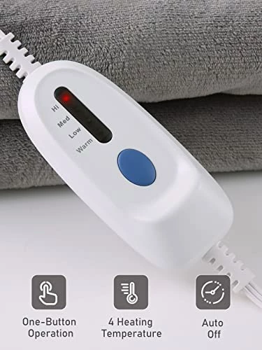 NB Electric Heated Blanket Twin 62" X 84" Large Heating Throw Blanket With 4 Heating Levels & Timer 10 Hours Auto Off, Machine Washable, Warm Comfort Blanket For Home Office Bed Sofa 5 NB Electric Heated Blanket Twin 62" X 84" Large Heating Throw Blanket With 4 Heating Levels & Timer 10 Hours Auto Off, Machine Washable, Warm Comfort Blanket For Home Office Bed Sofa - Image 3