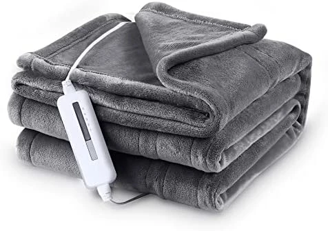 McJaw Electric Blanket Heated Full Size 72"x84" Oversized Flannel Heated Blanket, ETL Certification Fast Heating With 4 Heating Levels &10 Hours Auto Off, Machine Washable-Linen Gray 11 McJaw Electric Blanket Heated Full Size 72"x84" Oversized Flannel Heated Blanket, ETL Certification Fast Heating With 4 Heating Levels &10 Hours Auto Off, Machine Washable-Linen Gray - Image 9