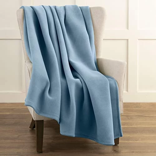 Vellux 1B07056 Original Insulating Core Hotel Style Solid Blanket Machine Washable Soft Cozy Warm Pet Friendly Bed Sofa Blankets, Twin, Blue 8 Vellux 1B07056 Original Insulating Core Hotel Style Solid Blanket Machine Washable Soft Cozy Warm Pet Friendly Bed Sofa Blankets, Twin, Blue - Image 6
