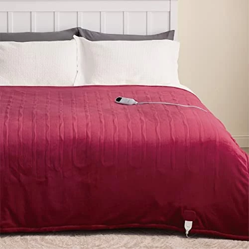 Bedsure Heated Electric Blanket Twin - Soft Heated Blanket, 6 Heat Settings Heating Blanket With 10 Time Settings, 8hrs Timer Auto Shut Off (62×84 Inches, Grey) 8 Bedsure Heated Electric Blanket Twin - Soft Heated Blanket, 6 Heat Settings Heating Blanket With 10 Time Settings, 8hrs Timer Auto Shut Off (62×84 Inches, Grey) - Image 6