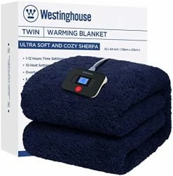 Westinghouse Electric Blanket Full Size, Soft Plush Sherpa Heated Blanket With 10 Heating Levels & 1-12 Hours Auto-Off, Machine Washable, 62x84 Inches, Darkgrey 22 Westinghouse Electric Blanket Full Size, Soft Plush Sherpa Heated Blanket With 10 Heating Levels & 1-12 Hours Auto-Off, Machine Washable, 62x84 Inches, Darkgrey -Electric Blankets Sales 2022 41vT8ur5DL. AC