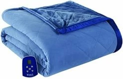 Thermee Micro Flannel King-Size Ultra Velvet Electric Heated Blanket, Machine Wash & Dry, Timer & Safety Shutoff, 108Lx90W, Cadet Blue -Electric Blankets Sales 2022 41vtRnBwwjL. AC