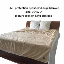 Radia Smart EMF Radiation Protection Bed Blanket - Bedsheet, King Size/ Extra Large, Faraday Blanket, Organic Cotton, Anti-Radiation Shielding 70" X 98" 11 Radia Smart EMF Radiation Protection Bed Blanket - Bedsheet, King Size/ Extra Large, Faraday Blanket, Organic Cotton, Anti-Radiation Shielding 70" X 98" -Electric Blankets Sales 2022 41w1ZGJoCmL