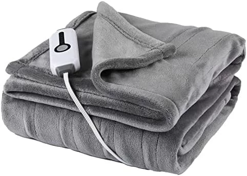 SUNNY HEAT Electric Blanket 62 X 84 Inches Heated Reversible Flannel Blanket Twin Size With 10 Hours Auto Off & 4 Temperature Levels Fast Heating And ETL Certification, Home Office Use & Machine Washable, Teal 14 SUNNY HEAT Electric Blanket 62 X 84 Inches Heated Reversible Flannel Blanket Twin Size With 10 Hours Auto Off & 4 Temperature Levels Fast Heating And ETL Certification, Home Office Use & Machine Washable, Teal - Image 12