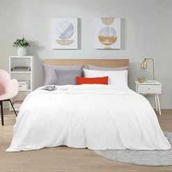 PHF Sherpa Fleece Blanket Queen Size, Luxurious Truly Velvet Flannel Blanket Plush Warm Soft For Bed, Couch, Chair, Sofa Suitable For Fall Winter And Spring, 90" X 90", Rust Red/Burgundy -Electric Blankets Sales 2022 41wHs2fg L. AC