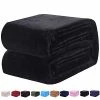 Hokly Soft Queen Size Blanket For All Season Warm Fuzzy Microplush Lightweight Thermal Soft Blankets For Couch Bed Sofa,90x90 Inches,Dark Gray Purple
